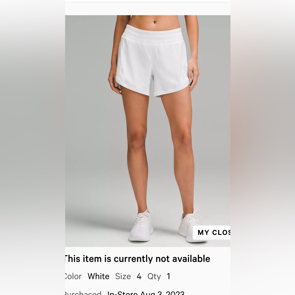 Lululemon Hotty Hot shorts, high rise, 4” inseam